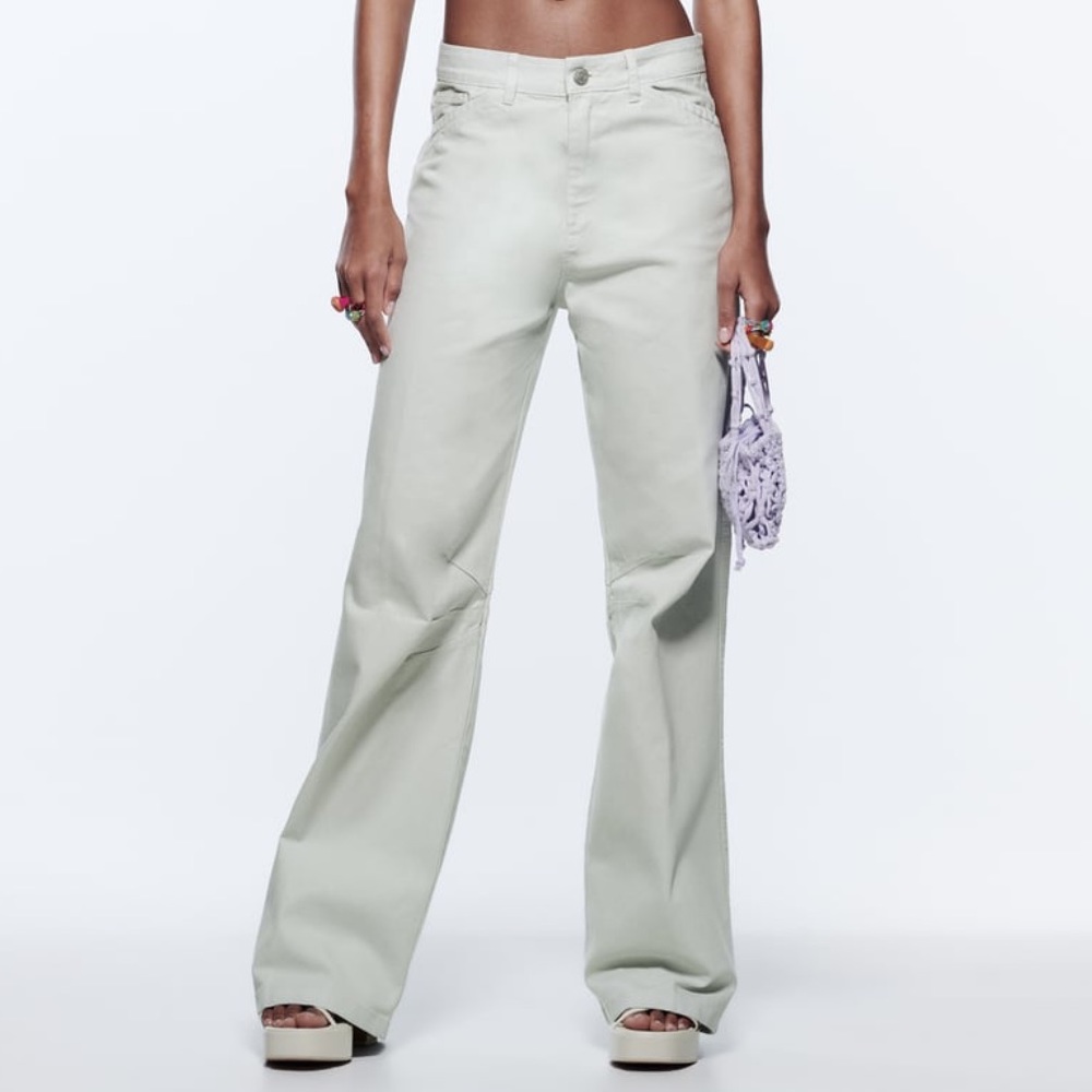 Zara straight leg cargo pants